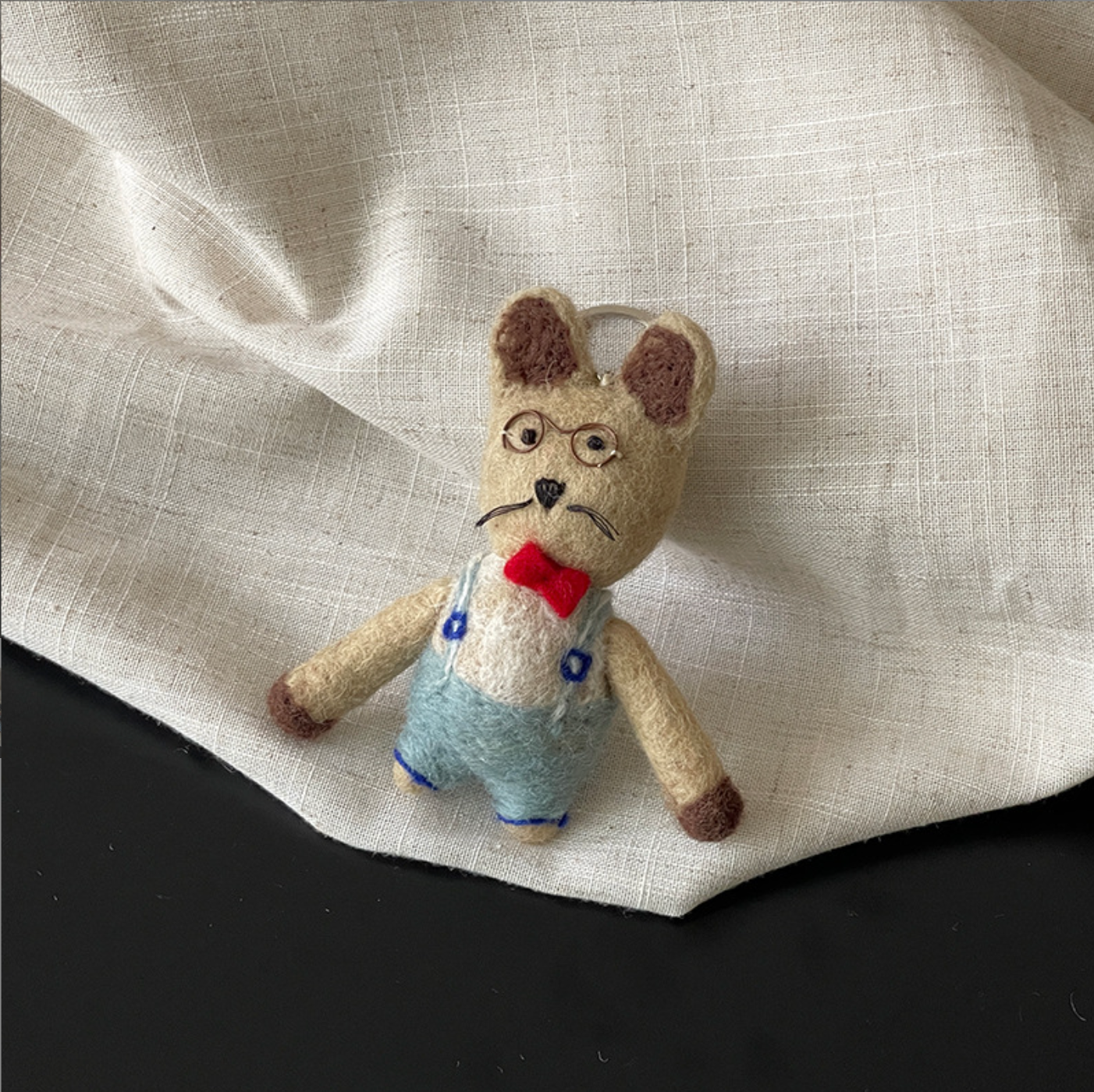 Professor Bunny Wool Felt Pendant