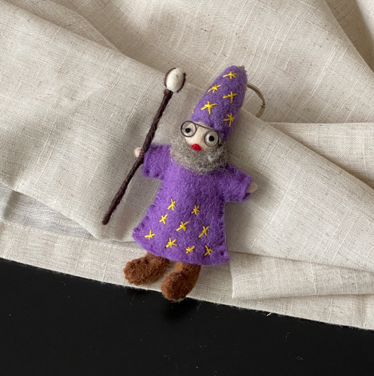 Wizard Dumbledore Wool Felt Pendant
