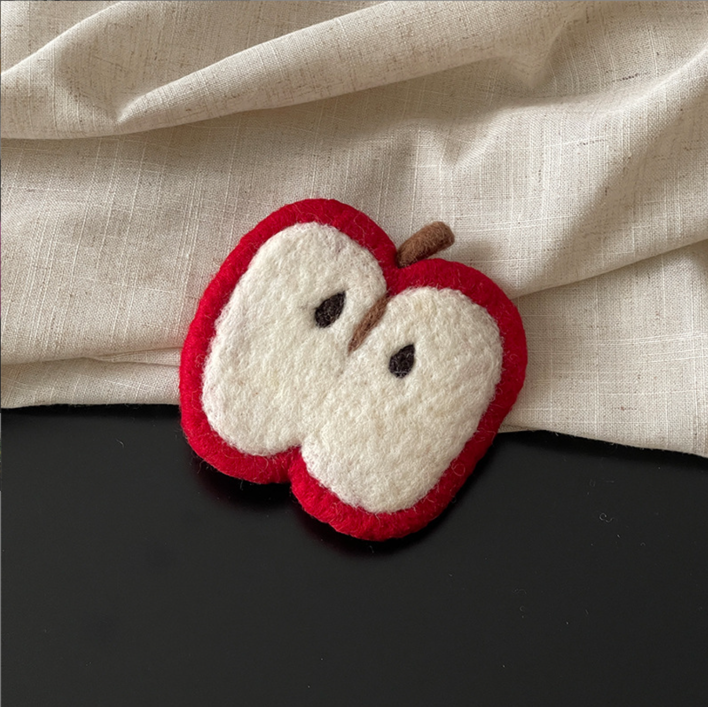 Apple Wool Felt Coaster