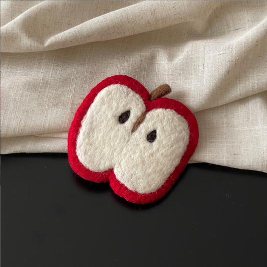 Apple Wool Felt Coaster